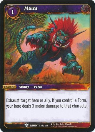 Maim 34 220 Common WoW War of Elements Maim 34 220 Common WoW War of Elements