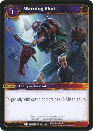 Warning Shot 44 220 Common WoW War of Elements Warning Shot 44 220 Common WoW War of Elements
