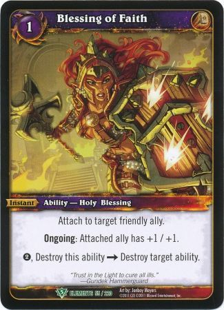 Blessing of Faith 55 220 Uncommon WoW War of Elements Blessing of Faith 55 220 Uncommon WoW War of Elements