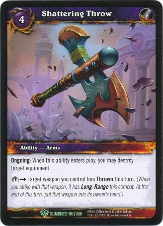 Shattering Throw 101 220 Uncommon WoW War of Elements Shattering Throw 101 220 Uncommon WoW War of Elements