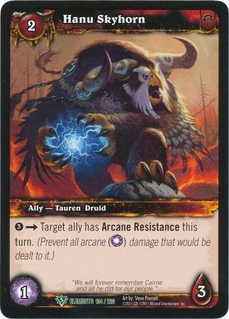 Hanu Skyhorn 134 220 Uncommon WoW War of Elements Hanu Skyhorn 134 220 Uncommon WoW War of Elements