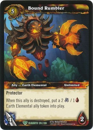 Bound Rumbler 170 220 Uncommon WoW War of Elements Bound Rumbler 170 220 Uncommon WoW War of Elements