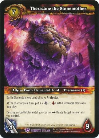 Therazane the Stonemother 171 220 Epic Rare WoW War of Elements Therazane the Stonemother 171 220 Epic Rare WoW War of Elements