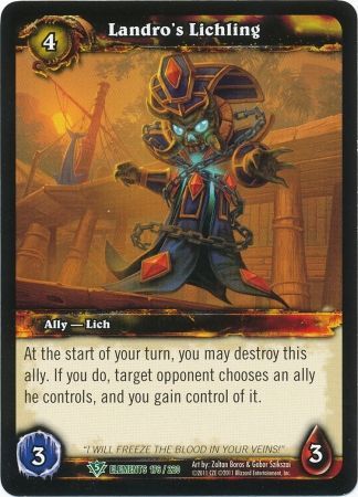 Landro s Lichling 176 220 Uncommon WoW War of Elements Landro s Lichling 176 220 Uncommon WoW War of Elements