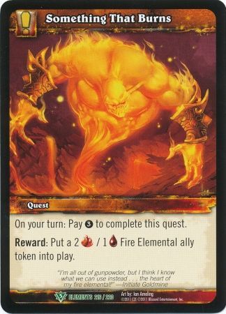 Something That Burns 216 220 Uncommon WoW War of Elements Something That Burns 216 220 Uncommon WoW War of Elements