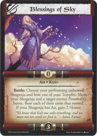 Blessings of Sky L5R The Plague War Blessings of Sky L5R The Plague War