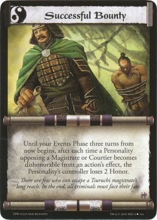 Successful Bounty L5R The Plague War Successful Bounty L5R The Plague War