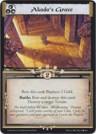 Akodo s Grave 20 395 CE Common Celestial Edition Singles Akodo s Grave 20 395 CE Common Celestial Edition Singles