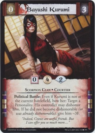 Bayushi Kurumi 134 395 CE Common Celestial Edition Singles Bayushi Kurumi 134 395 CE Common Celestial Edition Singles