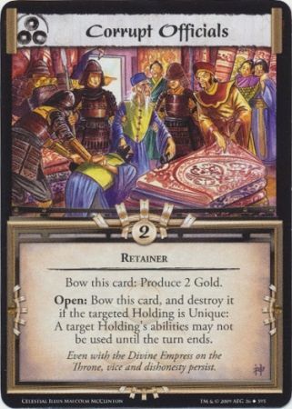 Corrupt Officials 26 395 CE Uncommon Celestial Edition Singles Corrupt Officials 26 395 CE Uncommon Celestial Edition Singles