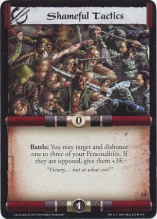 Shameful Tactics 278 395 CE Uncommon Celestial Edition Singles Shameful Tactics 278 395 CE Uncommon Celestial Edition Singles