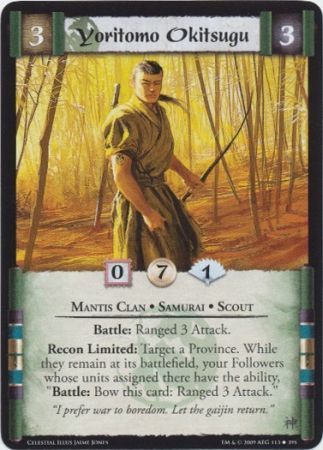 Yoritomo Okitsugu 113 395 CE Uncommon Celestial Edition Singles Yoritomo Okitsugu 113 395 CE Uncommon Celestial Edition Singles