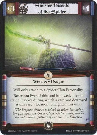 Sinister Bisento of the Spider 357 395 CE Fixed Celestial Edition Singles Sinister Bisento of the Spider 357 395 CE Fixed Celestial Edition Singles