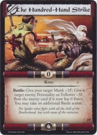 The Hundred Hand Strike 289 395 CE Rare Celestial Edition Singles The Hundred Hand Strike 289 395 CE Rare Celestial Edition Singles