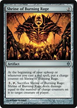 Shrine of Burning Rage New Phyrexia Singles Shrine of Burning Rage New Phyrexia Singles