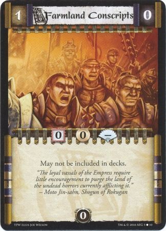 Farmland Conscripts Token Card Farmland Conscripts Token Card