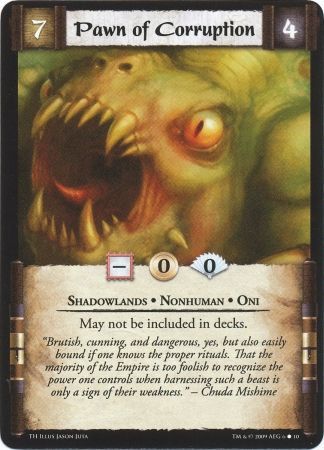 Pawn of Corruption Token Card Pawn of Corruption Token Card