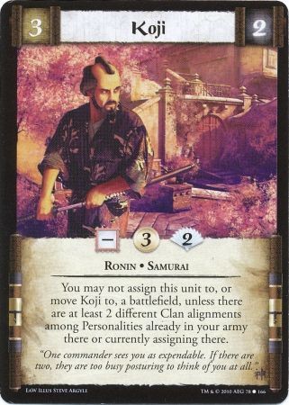Koji 78 166 EaW Common L5R Empire at War Koji 78 166 EaW Common L5R Empire at War