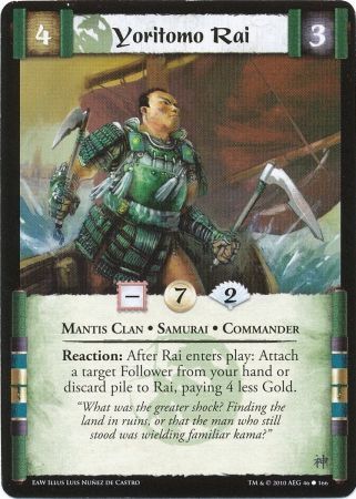 Yoritomo Rai 46 166 EaW Common L5R Empire at War Yoritomo Rai 46 166 EaW Common L5R Empire at War