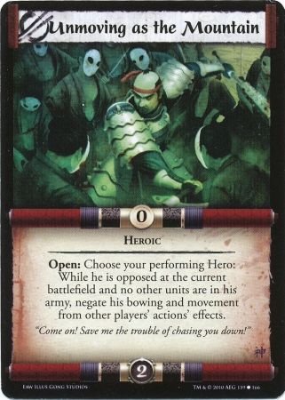 Unmoving as the Mountain 159 166 EaW Common L5R Empire at War Unmoving as the Mountain 159 166 EaW Common L5R Empire at War