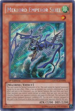 Meklord Emperor Skiel EXVC EN094 Secret Rare 1st Edition Meklord Emperor Skiel EXVC EN094 Secret Rare 1st Edition