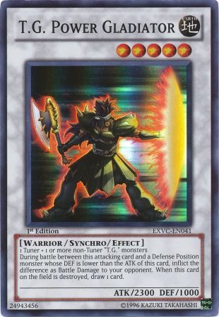 T G Power Gladiator EXVC EN041 Super Rare 1st Edition T G Power Gladiator EXVC EN041 Super Rare 1st Edition