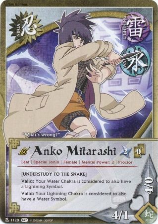 Anko Mitarashi Understudy to the snake 1120 Common Naruto Shattered Truth Anko Mitarashi Understudy to the snake 1120 Common Naruto Shattered Truth