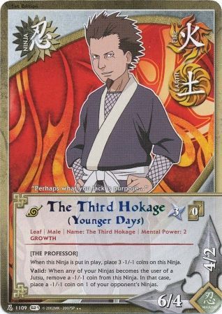 The Third Hokage Younger Days The Professor 1109 Rare Naruto Shattered Truth The Third Hokage Younger Days The Professor 1109 Rare Naruto Shattered Truth