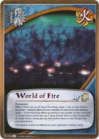 World of Fire 755 Rare Naruto Shattered Truth World of Fire 755 Rare Naruto Shattered Truth