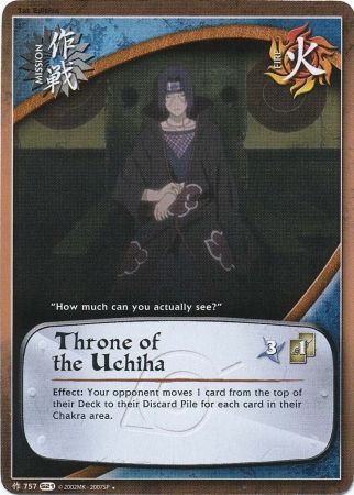 Throne of the Uchiha 757 Uncommon Naruto Shattered Truth Throne of the Uchiha 757 Uncommon Naruto Shattered Truth
