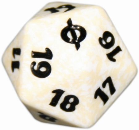 New Phyrexia White Spindown Life Counter MTG Single Die New Phyrexia White Spindown Life Counter MTG Single Die