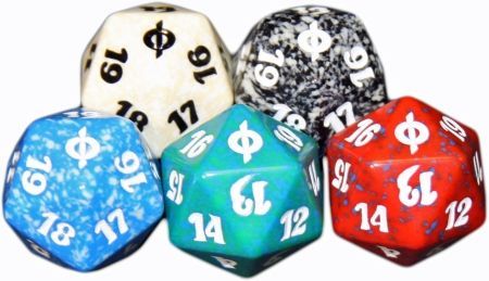 Phyrexian life counter & outlets dice set