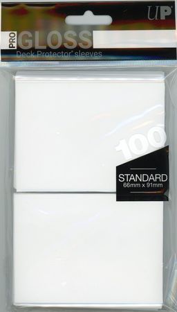 Ultra Pro White 100ct Standard Sized Sleeves UP82690 Sleeves Ultra Pro White 100ct Standard Sized Sleeves UP82690 Sleeves