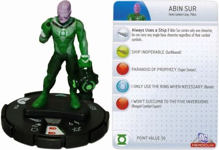 HEROCLIX GREEN LANTERN FAST FORCES full color map & 2 green-themed dice