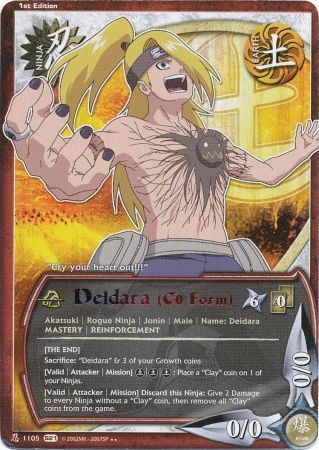 Deidara C0 form 1105 Rare Deidara C0 form 1105 Rare