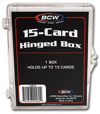 BCW 25 Card Hinged Box 1 HB25 Deck Boxes Gaming Storage BCW 25 Card Hinged Box 1 HB25 Deck Boxes Gaming Storage