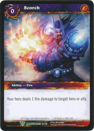 Scorch Alliance Mage 11 28 Uncommon WoW Alliance Mage 2011 Singles Scorch Alliance Mage 11 28 Uncommon WoW Alliance Mage 2011 Singles
