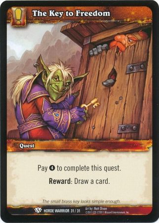 The Key to Freedom Horde Warrior 31 31 Common WoW Horde Warrior 2011 Singles The Key to Freedom Horde Warrior 31 31 Common WoW Horde Warrior 2011 Singles