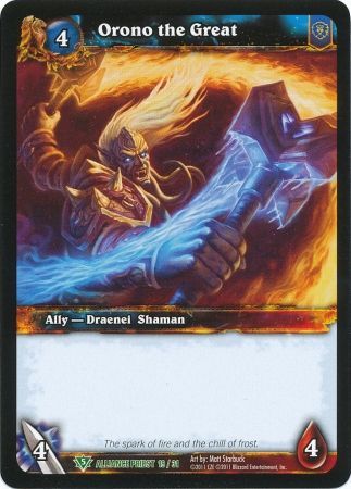 Orono the Great Alliance Priest 19 31 Uncommon WoW Alliance Priest 2011 Singles Orono the Great Alliance Priest 19 31 Uncommon WoW Alliance Priest 2011 Singles