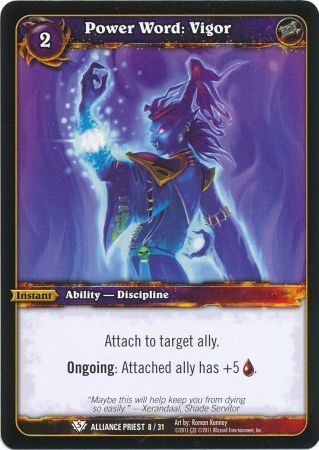 Power Word Vigor Alliance Priest 8 31 Common Power Word Vigor Alliance Priest 8 31 Common