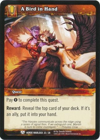 A Bird in the Hand Horde Warlock 23 28 Common WoW Horde Warlock 2011 Singles A Bird in the Hand Horde Warlock 23 28 Common WoW Horde Warlock 2011 Singles