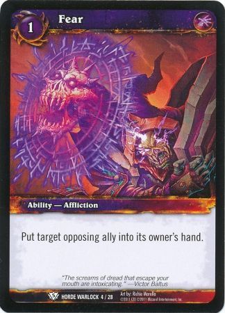 Fear Horde Warlock 4 28 Common Fear Horde Warlock 4 28 Common