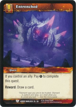 Entrenched Horde Warlock 25 28 Common WoW Horde Warlock 2011 Singles Entrenched Horde Warlock 25 28 Common WoW Horde Warlock 2011 Singles