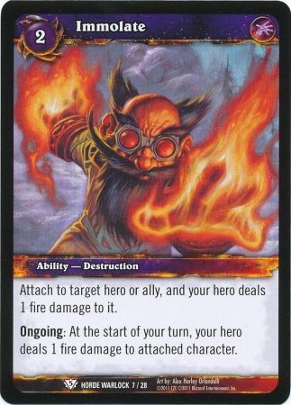 Immolate Horde Warlock 7 28 Common Immolate Horde Warlock 7 28 Common