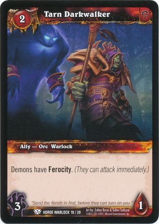 Tarn Darkwalker Horde Warlock 19 28 Common Tarn Darkwalker Horde Warlock 19 28 Common