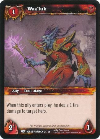 Waz luk Horde Warlock 21 28 Common Waz luk Horde Warlock 21 28 Common