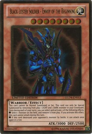 Yugioh YGLD-ENA01 Black Luster Soldier 1st Edition Mint