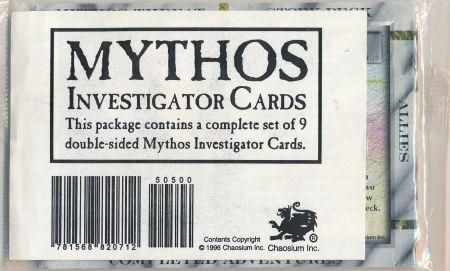 Mythos Investigator Pack 9 Cards Call of Cthulhu Mythos Mythos Singles and Sealed product Mythos Investigator Pack 9 Cards Call of Cthulhu Mythos Mythos Singles and Sealed product