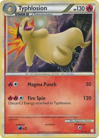 Typhlosion - 32/123 - Holo Rare Theme Deck Exclusive