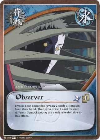 Observer 783 Uncommon Naruto Tournament Chibi Pack 3 Observer 783 Uncommon Naruto Tournament Chibi Pack 3